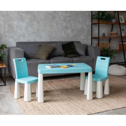    Стол и 2 стула пластиковые + аэрохоккей 4 цвета ТМ Долони