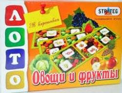 Лото "Овощи и фрукты" 447 strateg, Украина